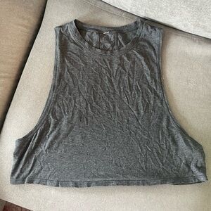 lulemon cropped muscle tee
